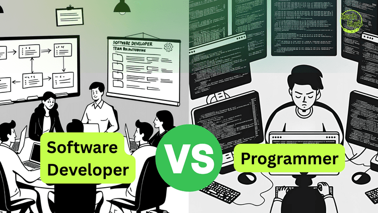 software developer vs programmer Image